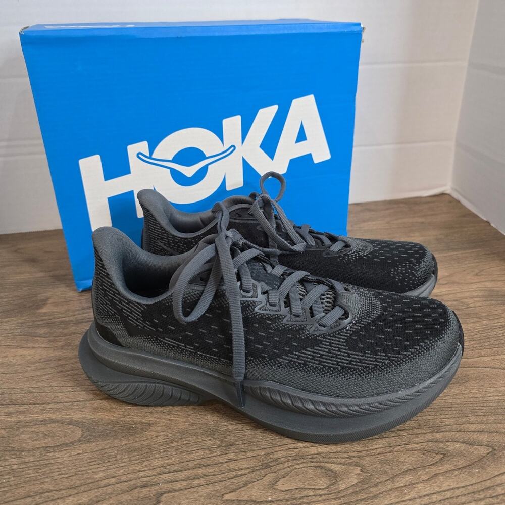 Hoka Women Mach 6 Running Shoes Gray size 5 New
